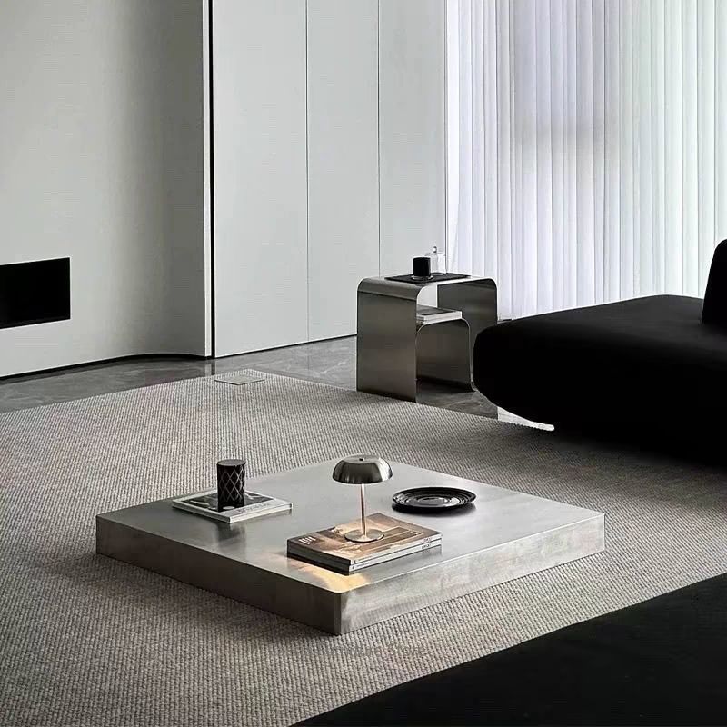 Desk Setup Minimalist - طاولة زاوية من الفولاذ المقاوم للصدأ
