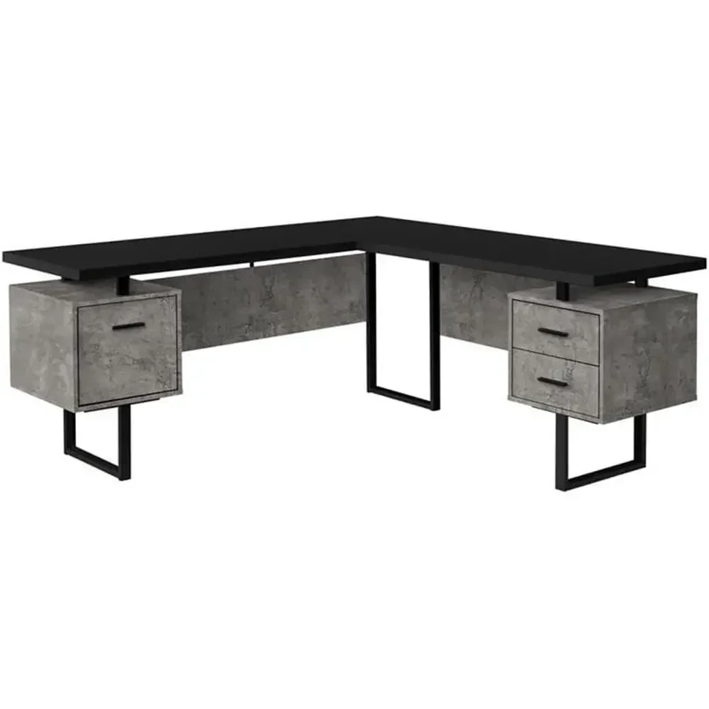 Desk Setup L Shaped - مكتب كمبيوتر على شكل حرف L