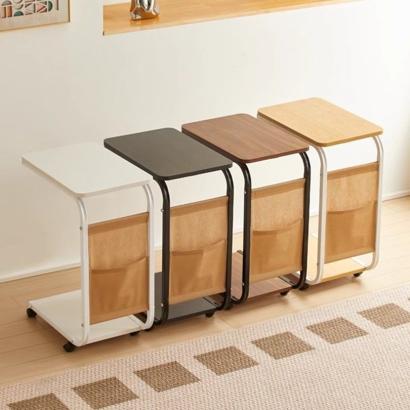 Desk Setup Minimalist - طاولة جانبية متحركة لغرف النوم، طاولة