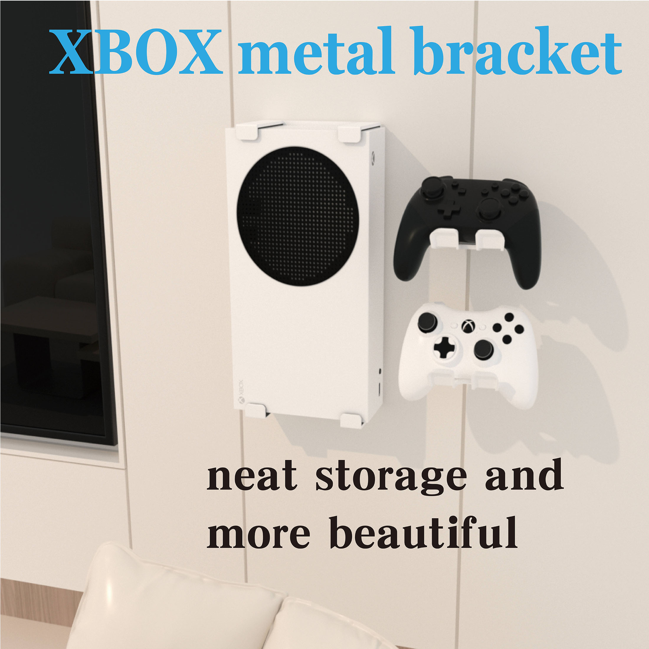 حامل جداري لجهاز Xbox Series S - مراجعة Desk Setup Xbox وسعره