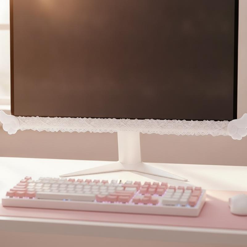 زينة شاشة مونيتور من الدانتيل  - مراجعة Setup Desk Monitor وسعره