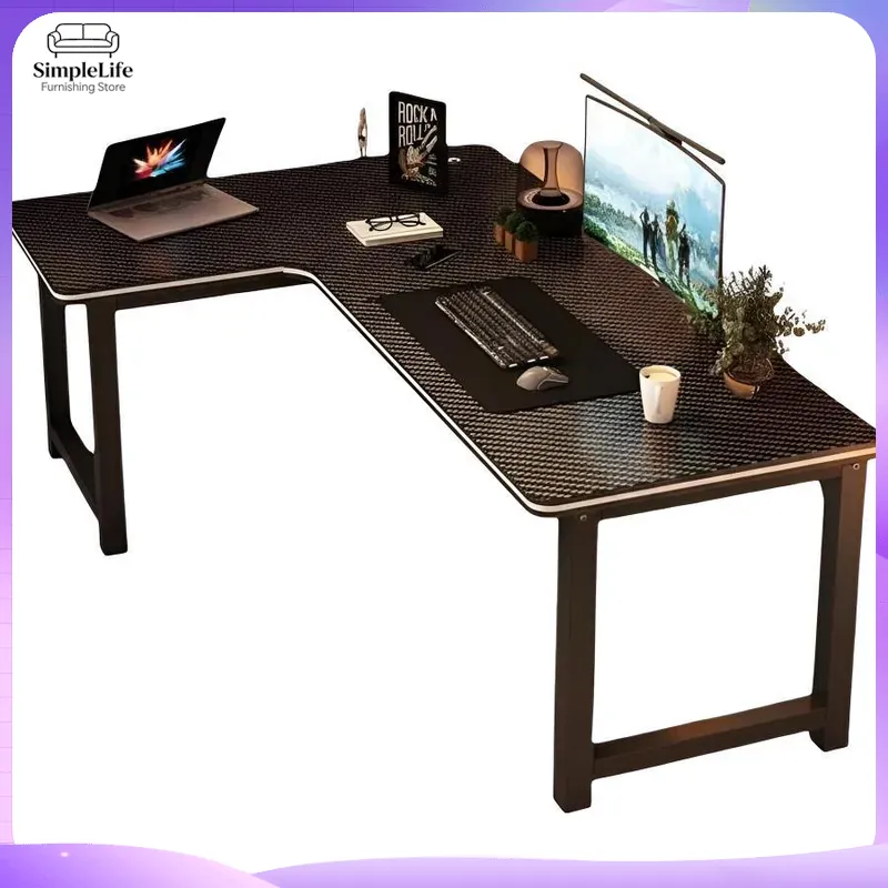 مكتب ألعاب زاوي مع رف تخزين لج - مراجعة Desk Setup L Shaped وسعره