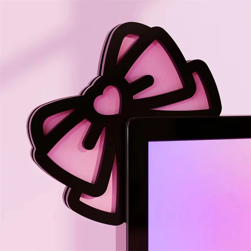 Kawaii الوردي الاكريليك القوس  - مراجعة Setup Desk Monitor وسعره