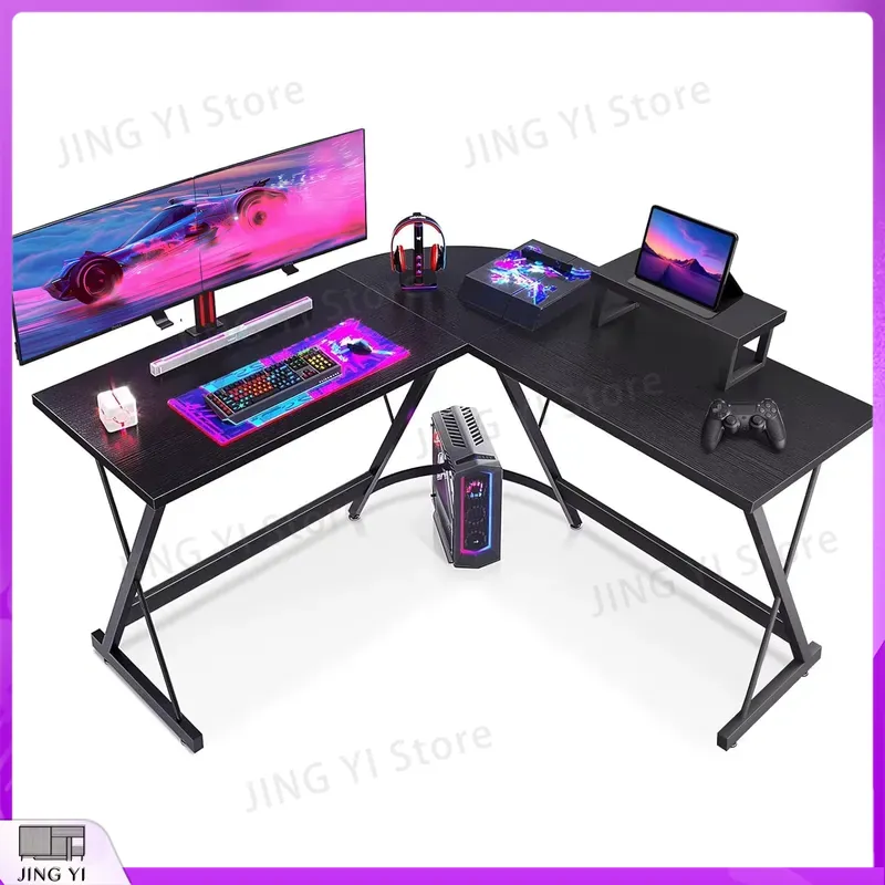 طاولة ألعاب على شكل حرف L مع ح - مراجعة Desk Setup L Shaped وسعره