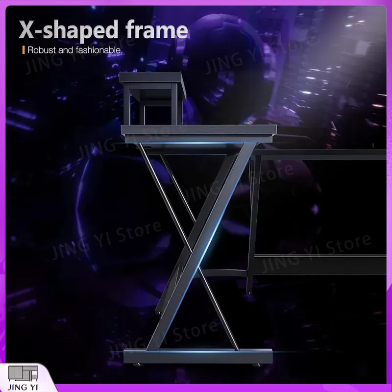 طاولة ألعاب على شكل حرف L مع ح - مراجعة Desk Setup L Shaped وسعره