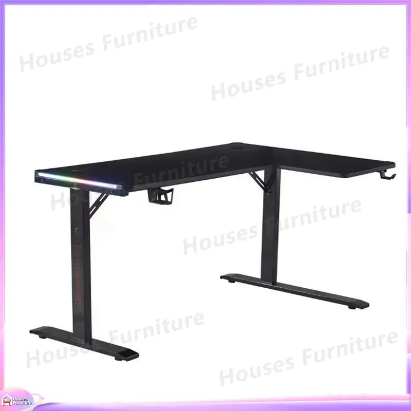 طاولة ألعاب كبيرة 160 سم مع إض - مراجعة Desk Setup L Shaped وسعره